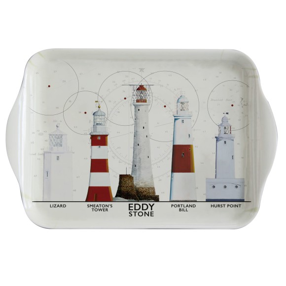 South West Coast Lighthouses Tray, 20cm