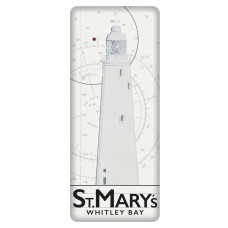St. Mary's Lighthouse Fridge Magnet, 12cm