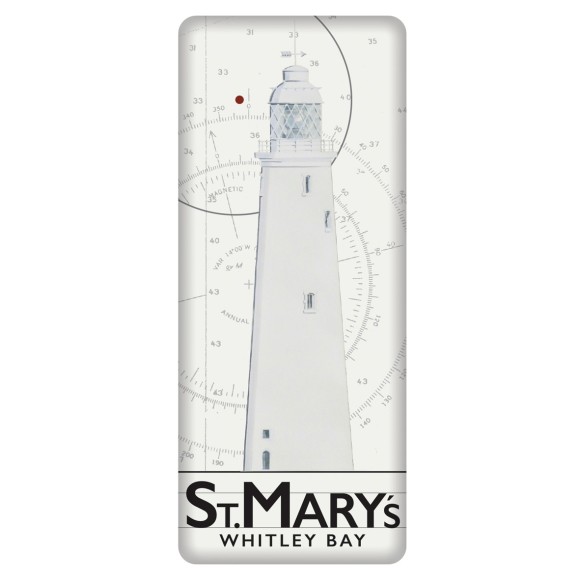 St. Mary's Lighthouse Fridge Magnet, 12cm