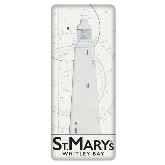 St. Mary's Lighthouse Fridge Magnet, 12cm