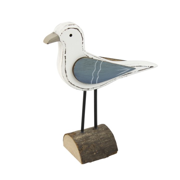 Wooden Seagull on Stand, 13cm