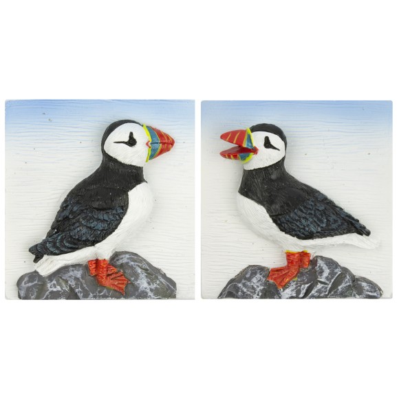 Puffin Magnets, 4cm, 2 assorted