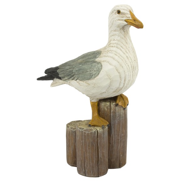 Seagull on Post, 19cm