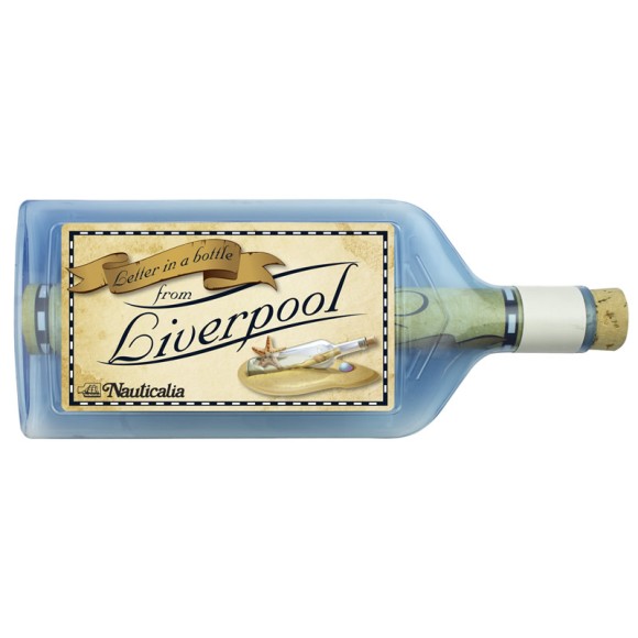 Letter-in-a-Bottle - Liverpool, 18cm, 2 assorted