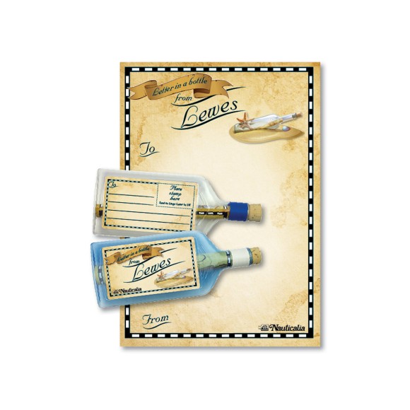 Letter-in-a-Bottle - Lewes, 18cm, 2 assorted
