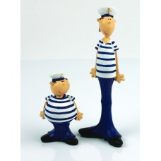 Sailor Figures (pair), 7cm & 12cm