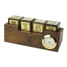 Naval-Style Desk Clock & Calendar