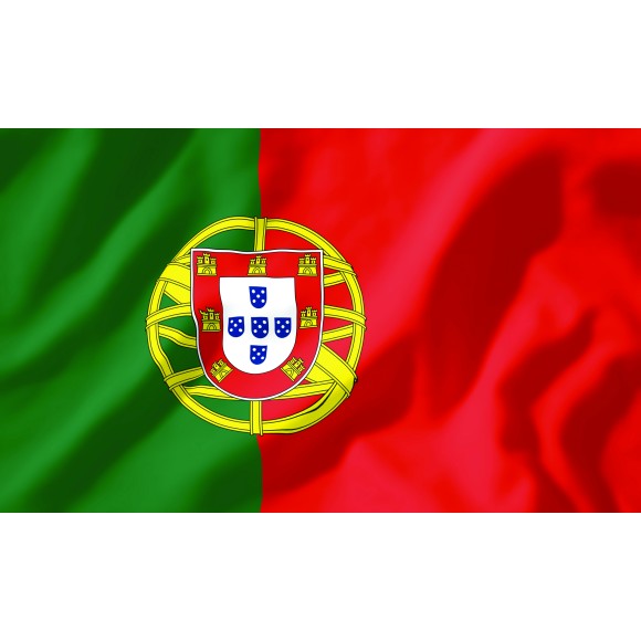 Courtesy Flag - Portugal, 30x45cm