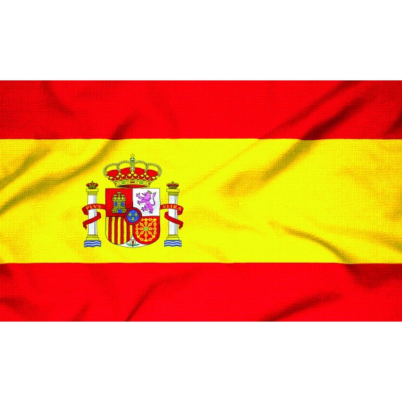 Courtesy Flag - Spain, 30x45cm