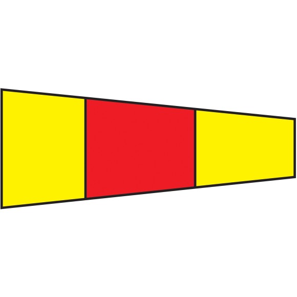 Numeral Code Flag - Zero, 30x45cm