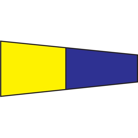 Numeral Code Flag - Five, 30x45cm