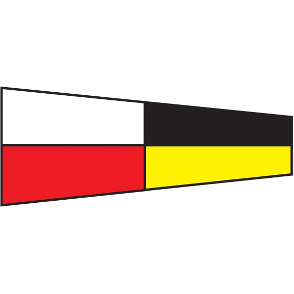 Numeral Code Flag - Nine, 30x45cm
