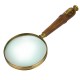 Wooden & Brass Magnifying Glass, 26cm