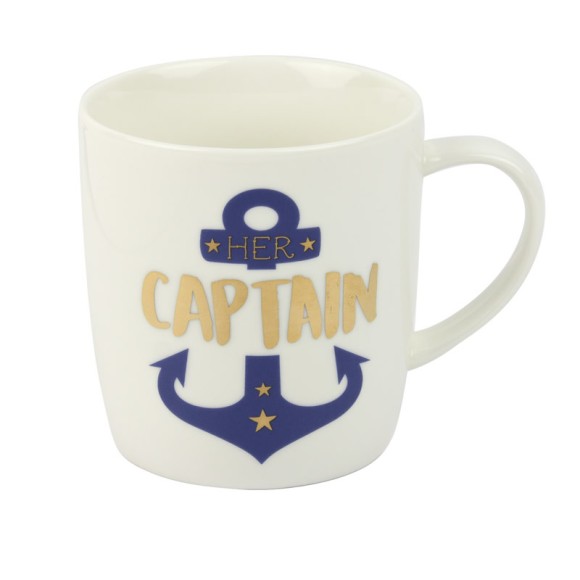 &quot;Her Captain&quot; Mug, 400ml