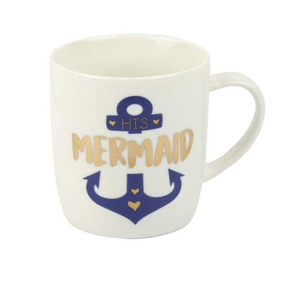 &quot;His Mermaid&quot; Mug, 400ml