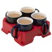 Recycled Muggi Mug Holder, red