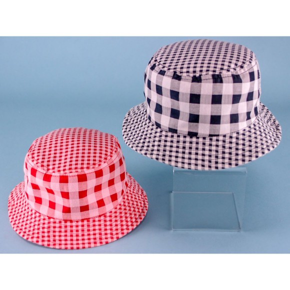 Child's Check Beanie Sizes 50-52cm, 2 assorted