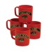 Mugs - stackable (4), red, 245ml