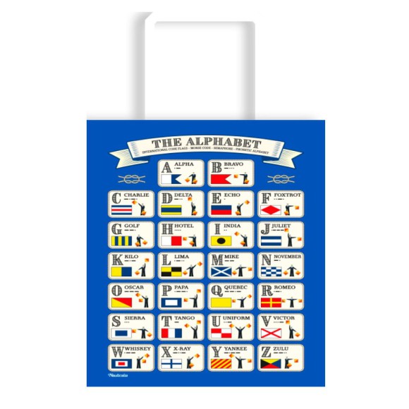 The Alphabet Cotton Tote Bag, 40cm