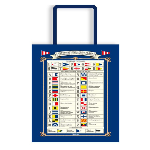 Code Flags Cotton Tote Bag, 40cm