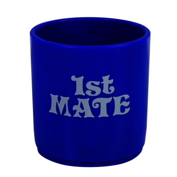 1st Mate Unbreakable Stackable Mug, blue, 245ml