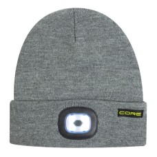 Core Rechargeable LED Beanie Hat, grey