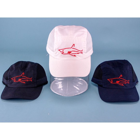 Shark Cap with Mesh Panels, 3 assorted