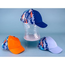 Shark Print Baseball Cap, 3 assorted