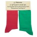 Captain's (port/starboard) Socks, red/green
