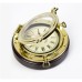 Anchor Porthole Clock Paperweight, 10cm
