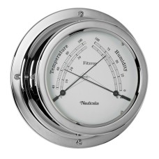Fitzroy Thermometer/Hygrometer (QuickFix), Chrome