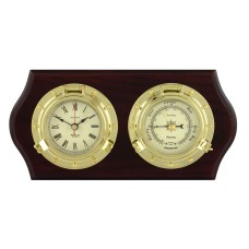 Anchor Porthole Clock and Barometer Set