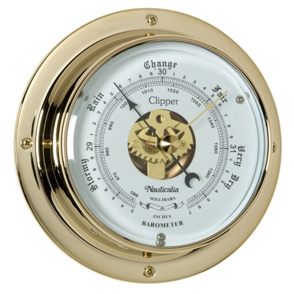 Clipper Barometer (QuickFix), Brass