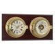 Mounted Riviera Clock and Barometer Set, 33x17cm