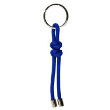 Knotted Rope Keyring, dark blue