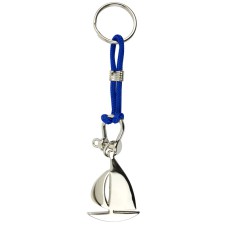 Sailboat Keyring, blue cord