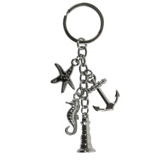 Charms Keyring (Starfish), chain