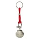 Scallop Keyring, red cord