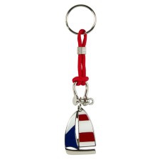Yacht Keyring, red cord