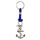 Anchor Keyring, blue cord