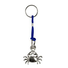 Crab Keyring, Blue Cord