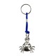 Crab Keyring, Blue Cord