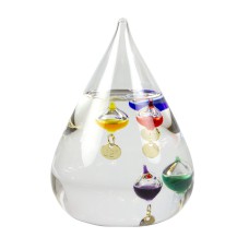 Teardrop Galileo Thermometer, 11cm