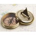 Brass Greenwich Pocket Sundial, 7cm