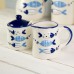 Fish Tales Raised Design Milk Jug, 200ml
