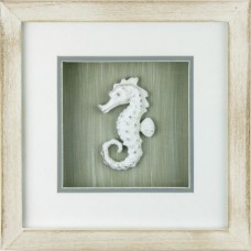 Seahorse Framed Décor, 23cm