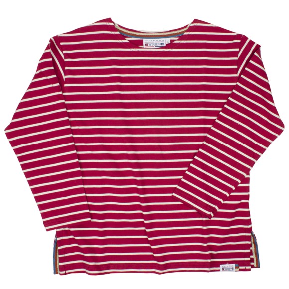 Breton Top, Red/Natural, L