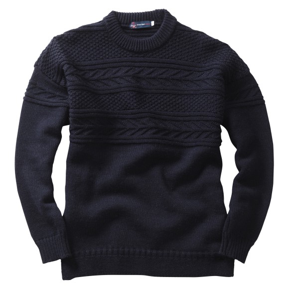 Guernsey Sweater, navy, L