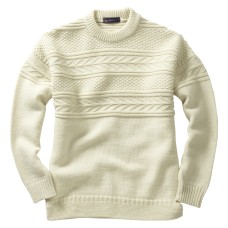 Guernsey Sweater, ecru, XL
