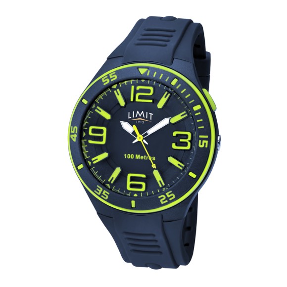 Limit Sports Watch, navy/lime